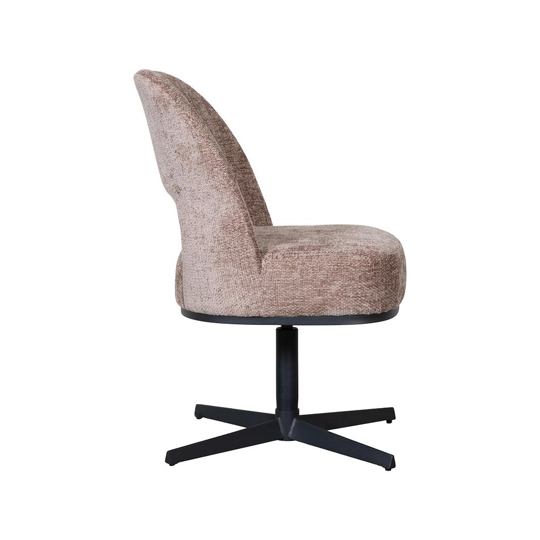  Eetkamerstoelen Port Grimaud - Taupe - Chenille afbeelding 4