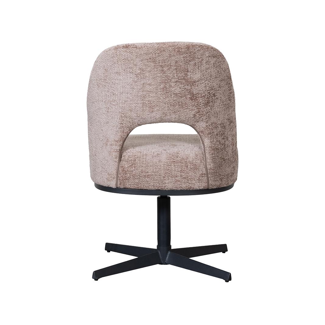  Eetkamerstoelen Port Grimaud - Taupe - Chenille afbeelding 5
