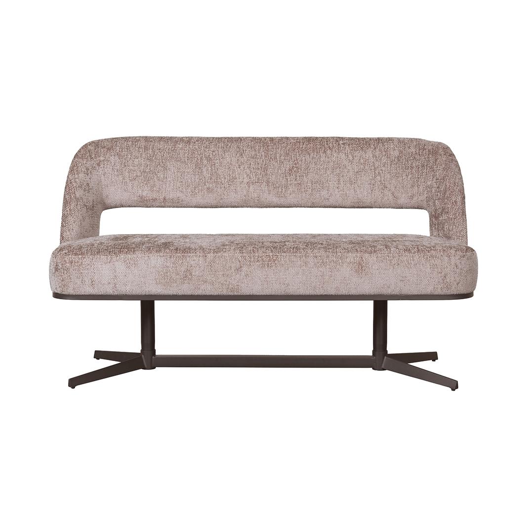  Eetkamerbanken Port Grimaud - Taupe - Chenille afbeelding 1