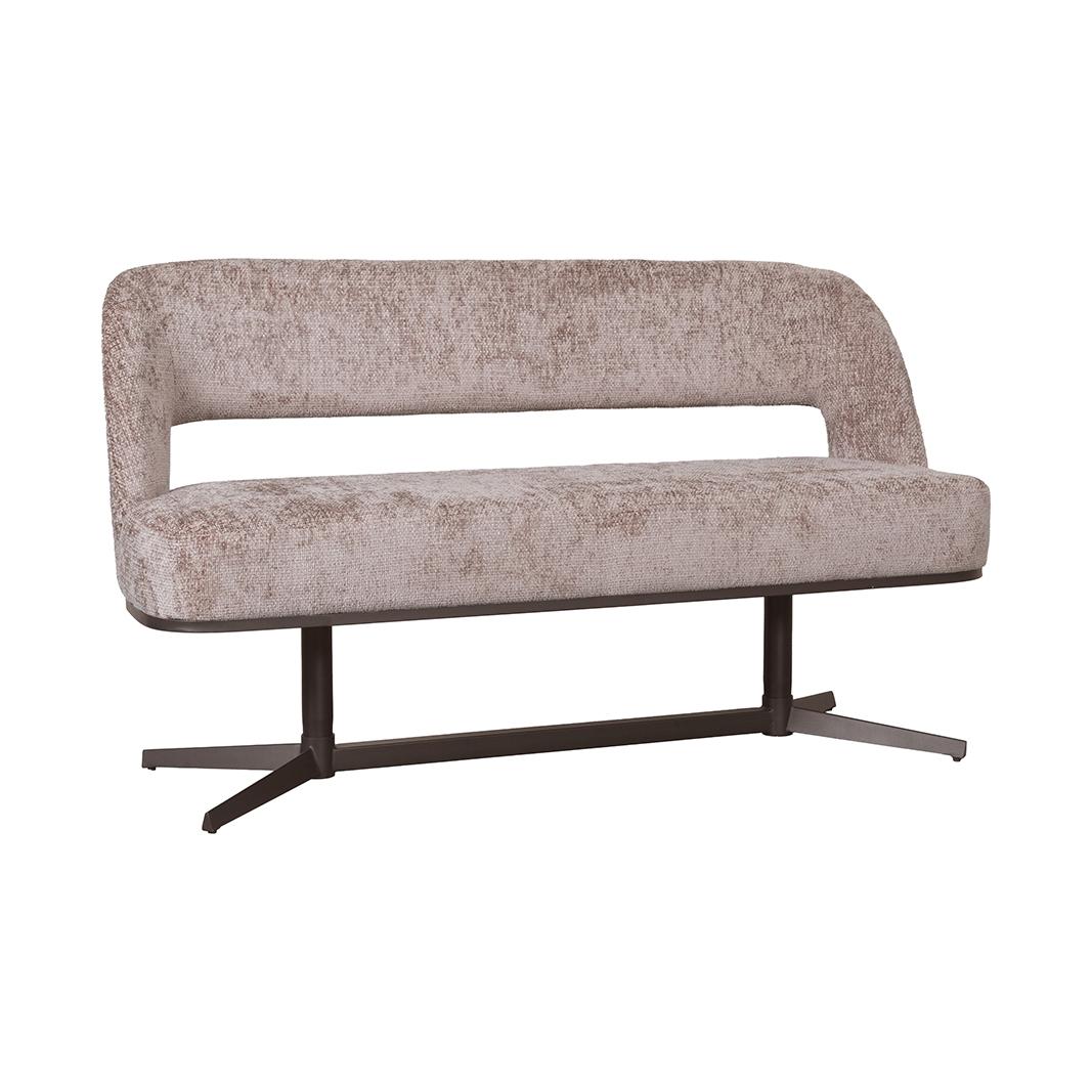  Eetkamerbanken Port Grimaud - Taupe - Chenille afbeelding 2