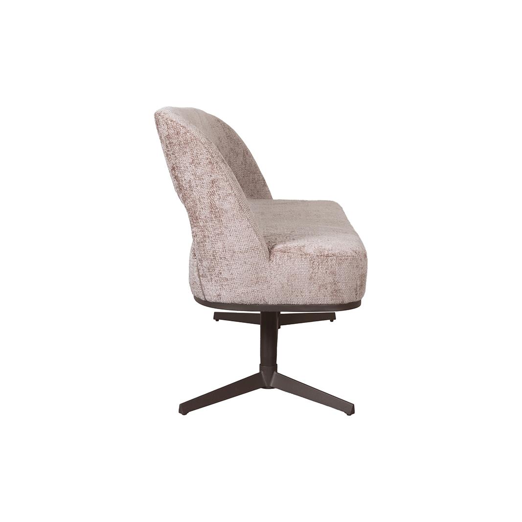  Eetkamerbanken Port Grimaud - Taupe - Chenille afbeelding 3