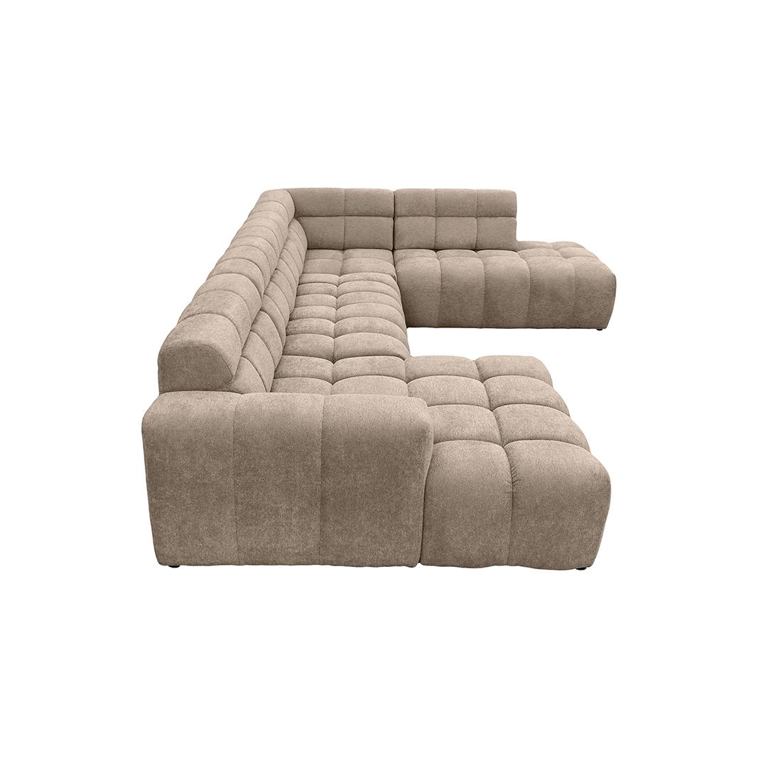  Hoekbank Luna - Taupe - Toro - U-Bank Rechts afbeelding 5
