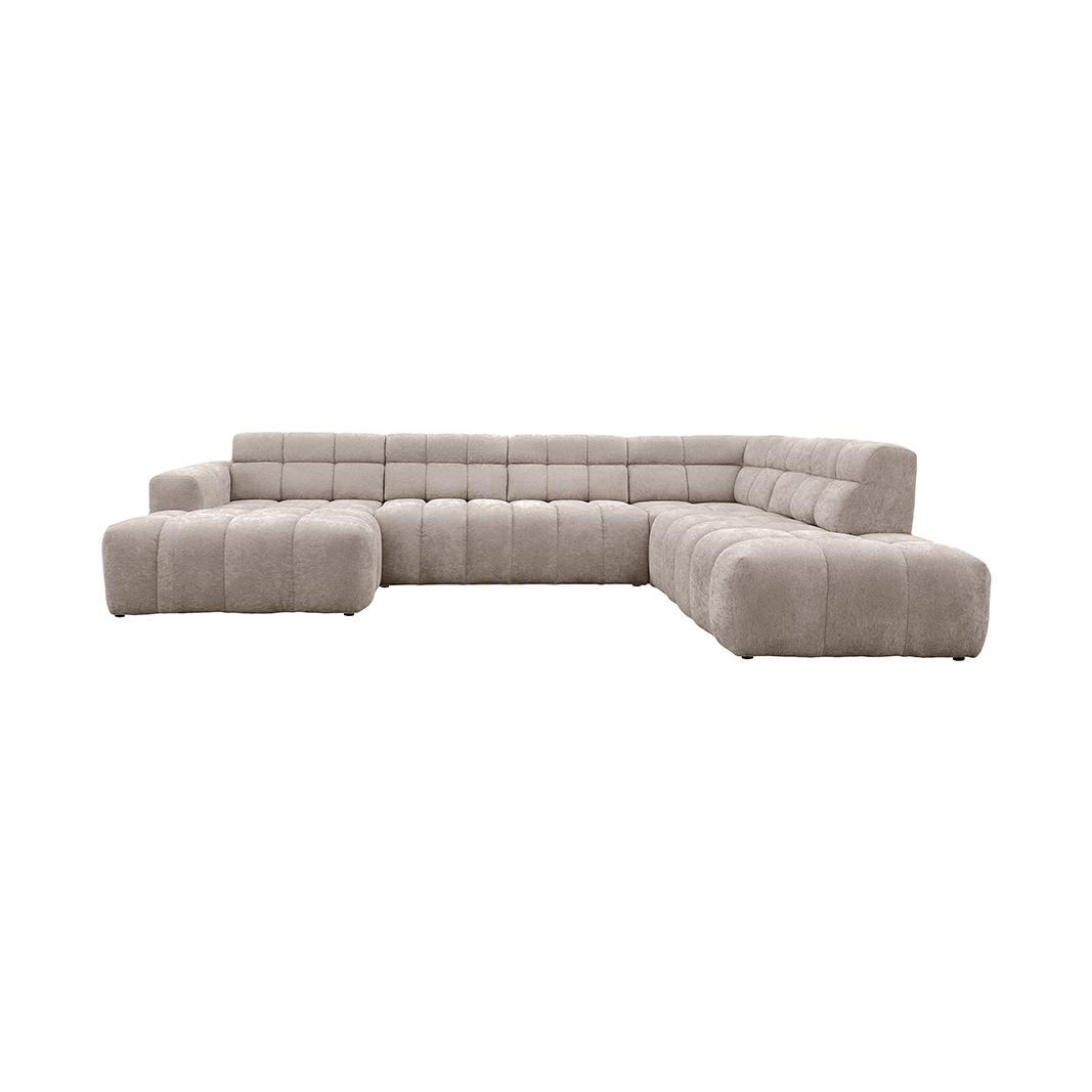  Hoekbank Luna - Naturel - Toro - U-Bank Rechts afbeelding 2