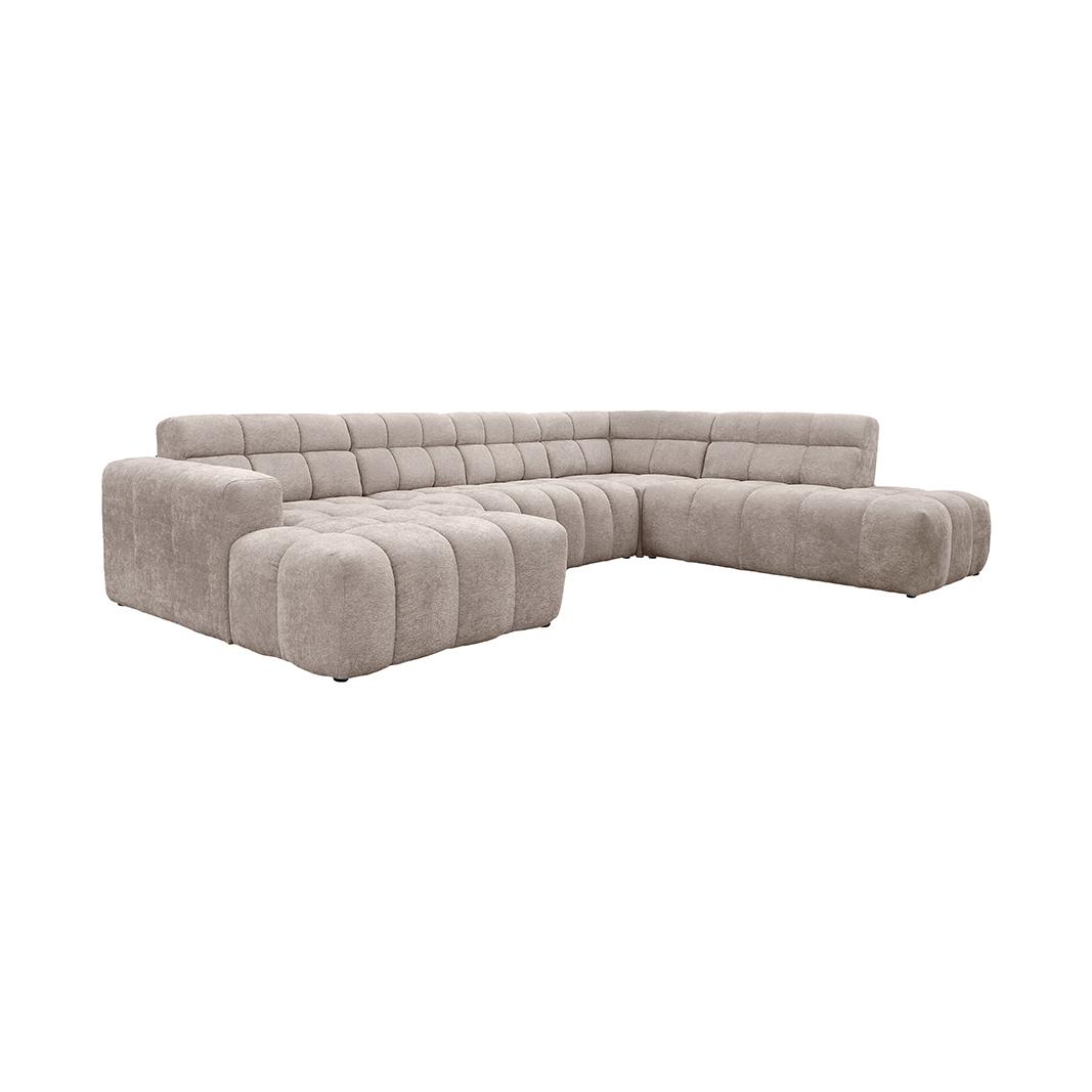  Hoekbank Luna - Naturel - Toro - U-Bank Rechts afbeelding 3
