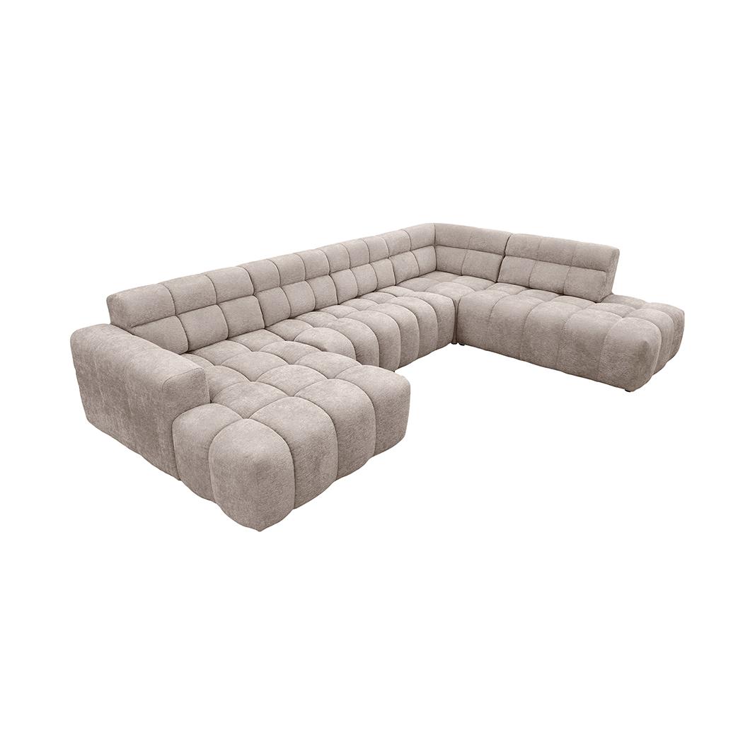  Hoekbank Luna - Naturel - Toro - U-Bank Rechts afbeelding 4