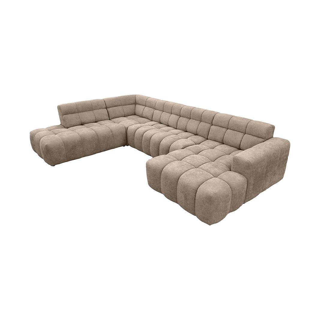  Hoekbank Luna - Taupe - Toro - U-Bank Links afbeelding 4