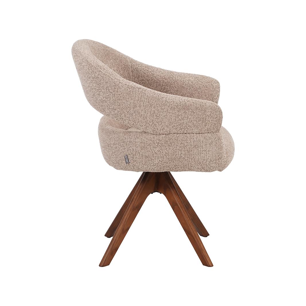  Eetkamerstoel Sofia - Beige - Geweven - One Size afbeelding 4