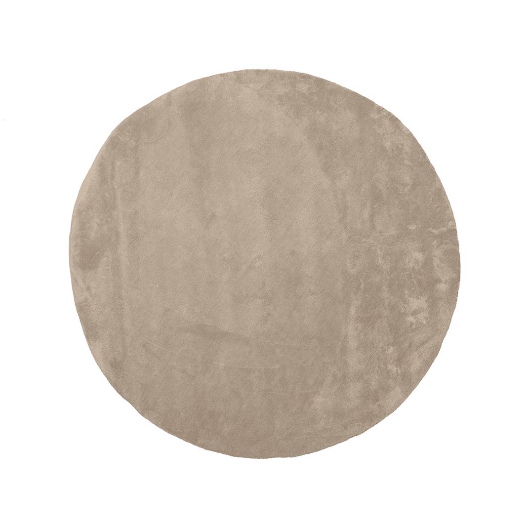  Vloerkleden Velo - Beige - Polyester - 200x200 cm - Rond afbeelding 1