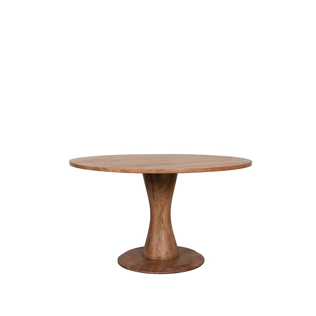  Eetkamertafel Craft - Nature Smooth - Mangohout - Rond - 130x130 cm afbeelding 2