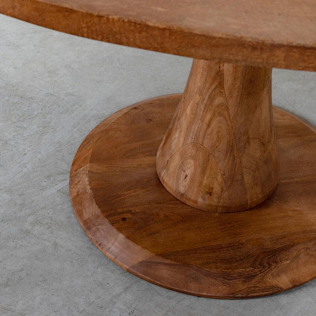  Eetkamertafel Craft - Nature Smooth - Mangohout - Rond - 130x130 cm afbeelding 3