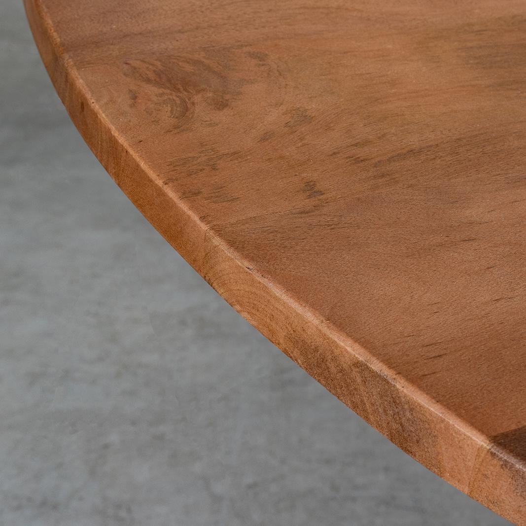 Eetkamertafel Craft - Nature Smooth - Mangohout - Rond - 130x130 cm afbeelding 4