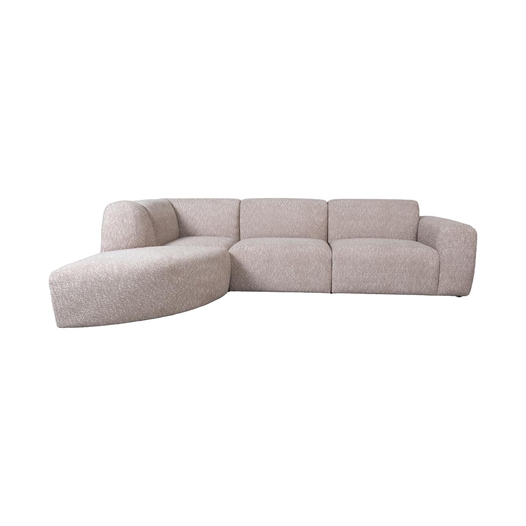  Hoekbank Perugia - Taupe - Geweven - Hoekbank Links afbeelding 2