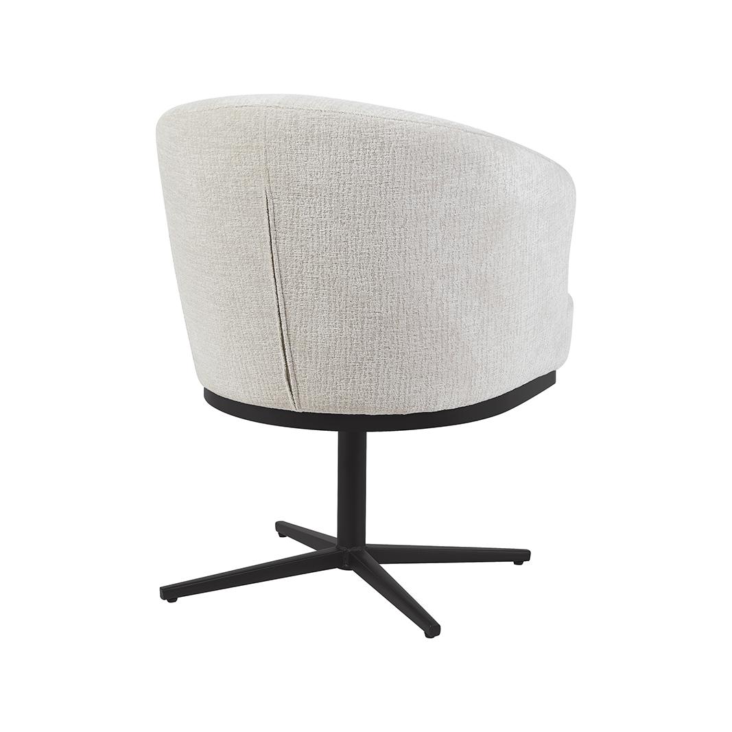  Eetkamerstoel Cannes - Naturel - Geweven - Zwart Metalen Frame afbeelding 5
