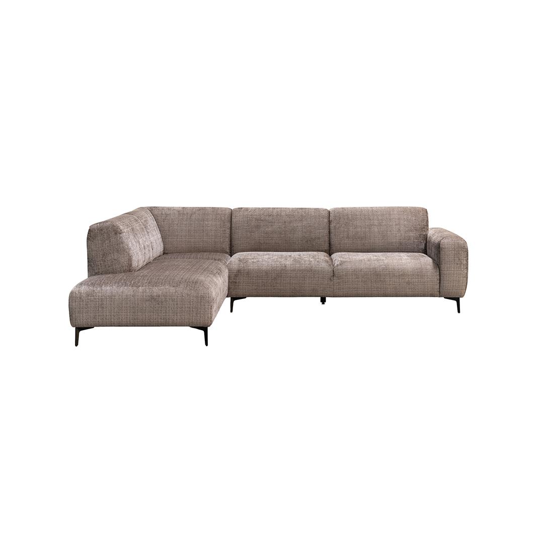  Hoekbank Movidas - Taupe - Cremona - Hoekbank Links afbeelding 1