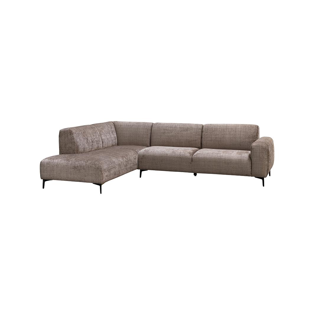  Hoekbank Movidas - Taupe - Cremona - Hoekbank Links afbeelding 2