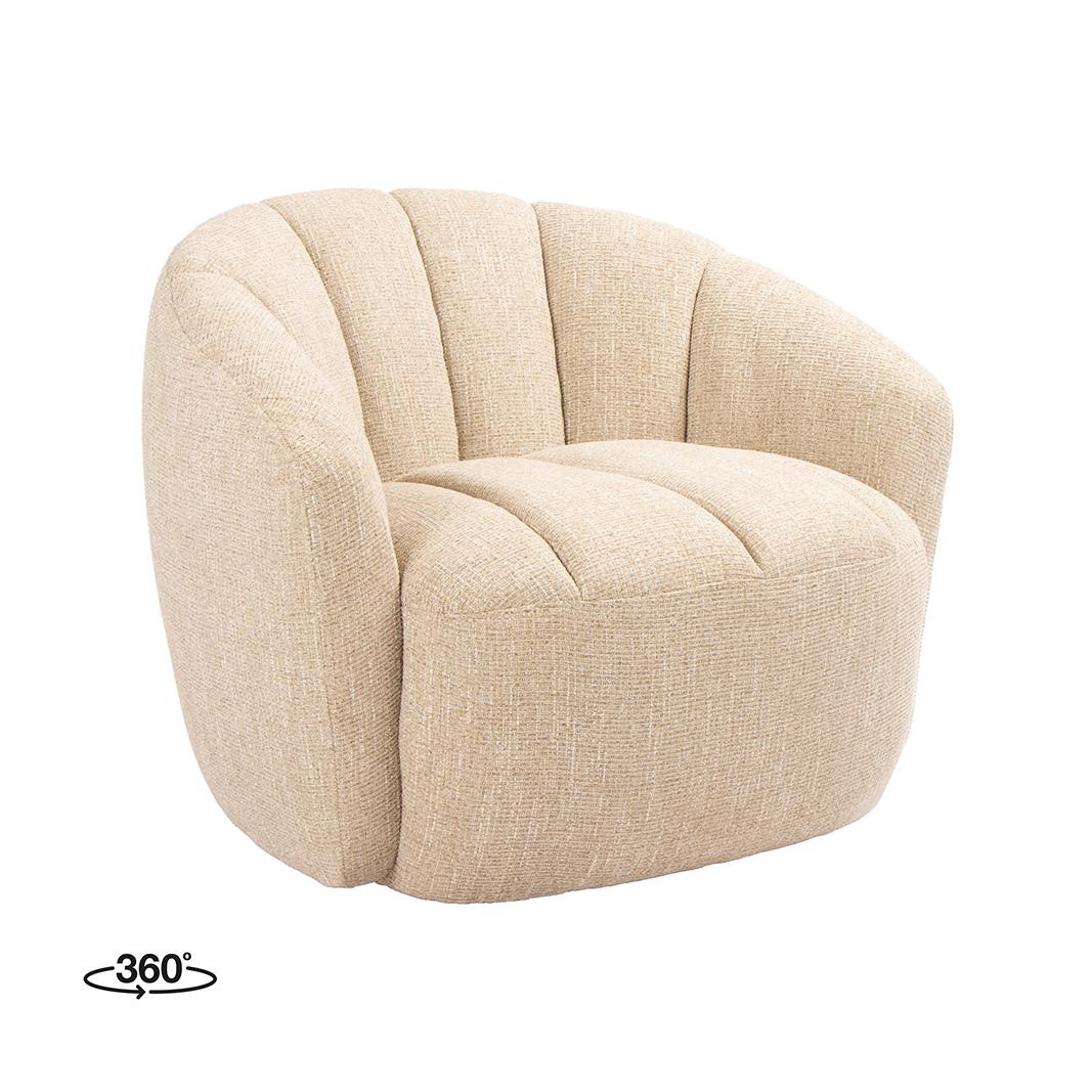 Fauteuil Marvito - Beige - Rustic Weave - One Size afbeelding 1