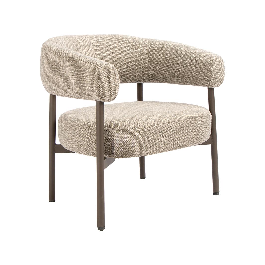  Fauteuil Delfina - Mushroom - Royal Boucle - One Size afbeelding 1