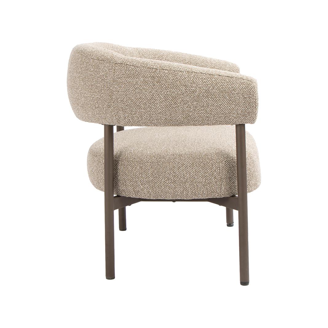  Fauteuil Delfina - Mushroom - Royal Boucle - One Size afbeelding 3