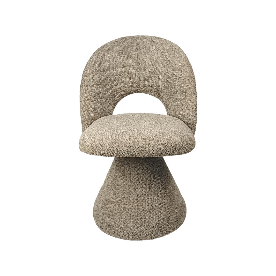  Eetkamerstoel Studio - Beige - Superb - Beige Stof afbeelding 2