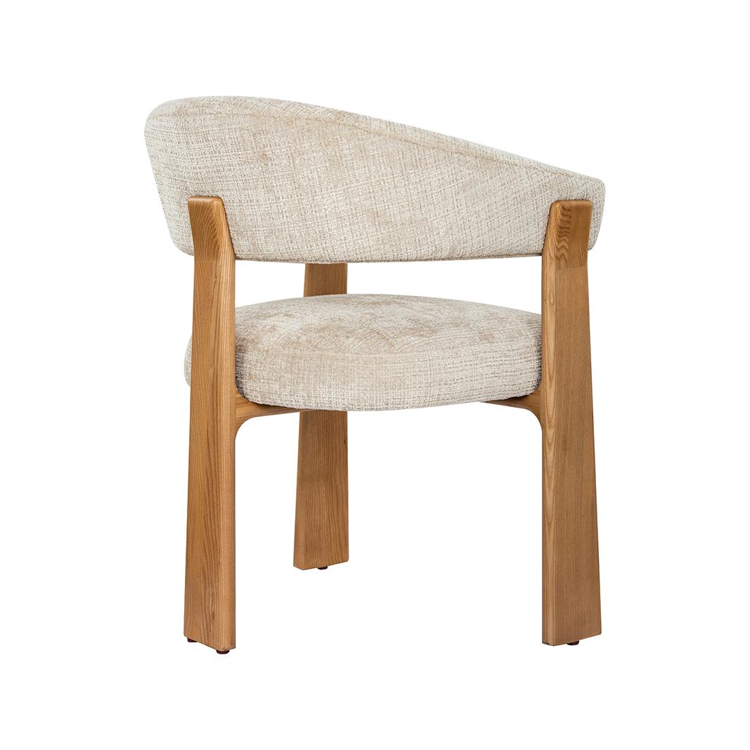  Eetkamerstoel Nice - Naturel - Cremona - Naturel Hout afbeelding 4