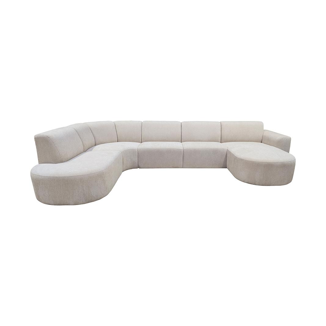  Hoekbank Evito - Naturel - Elite - U-Bank Links afbeelding 2