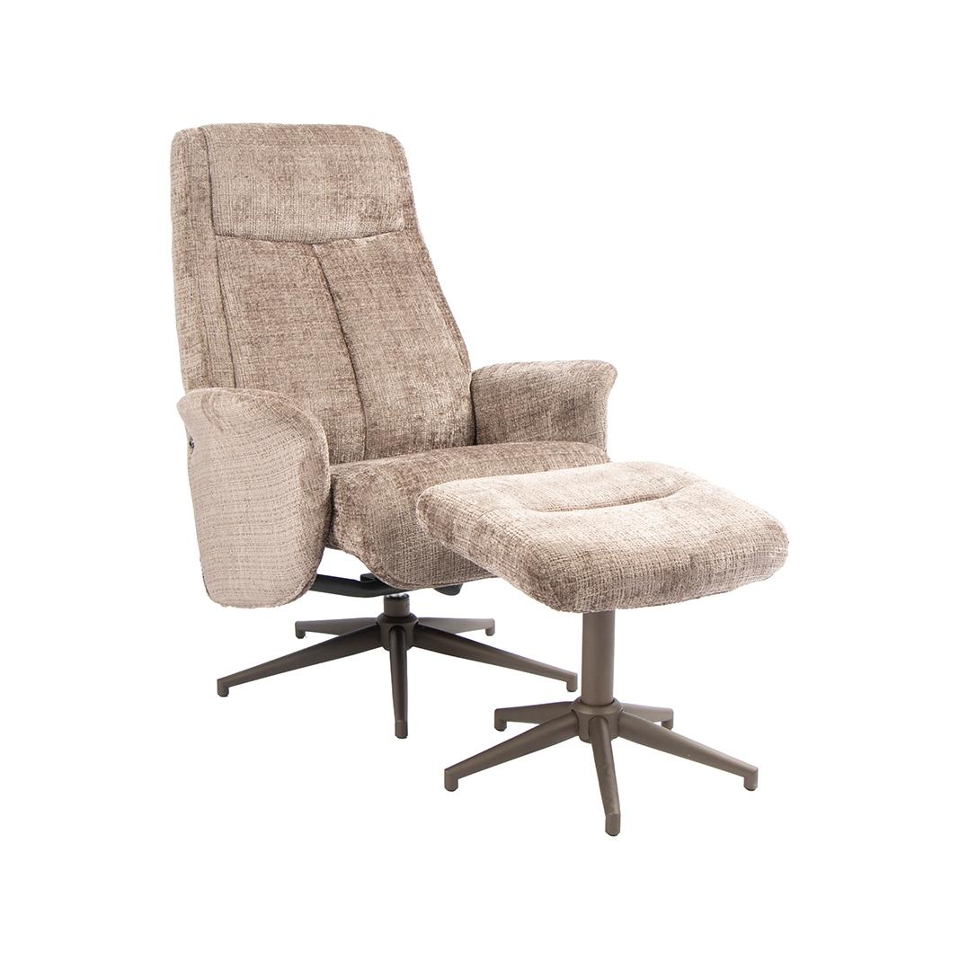  Fauteuil Tumba - Taupe - Cremona - One Size afbeelding 2