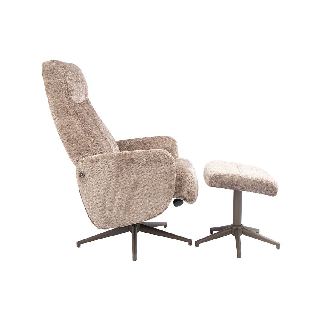  Fauteuil Tumba - Taupe - Cremona - One Size afbeelding 5