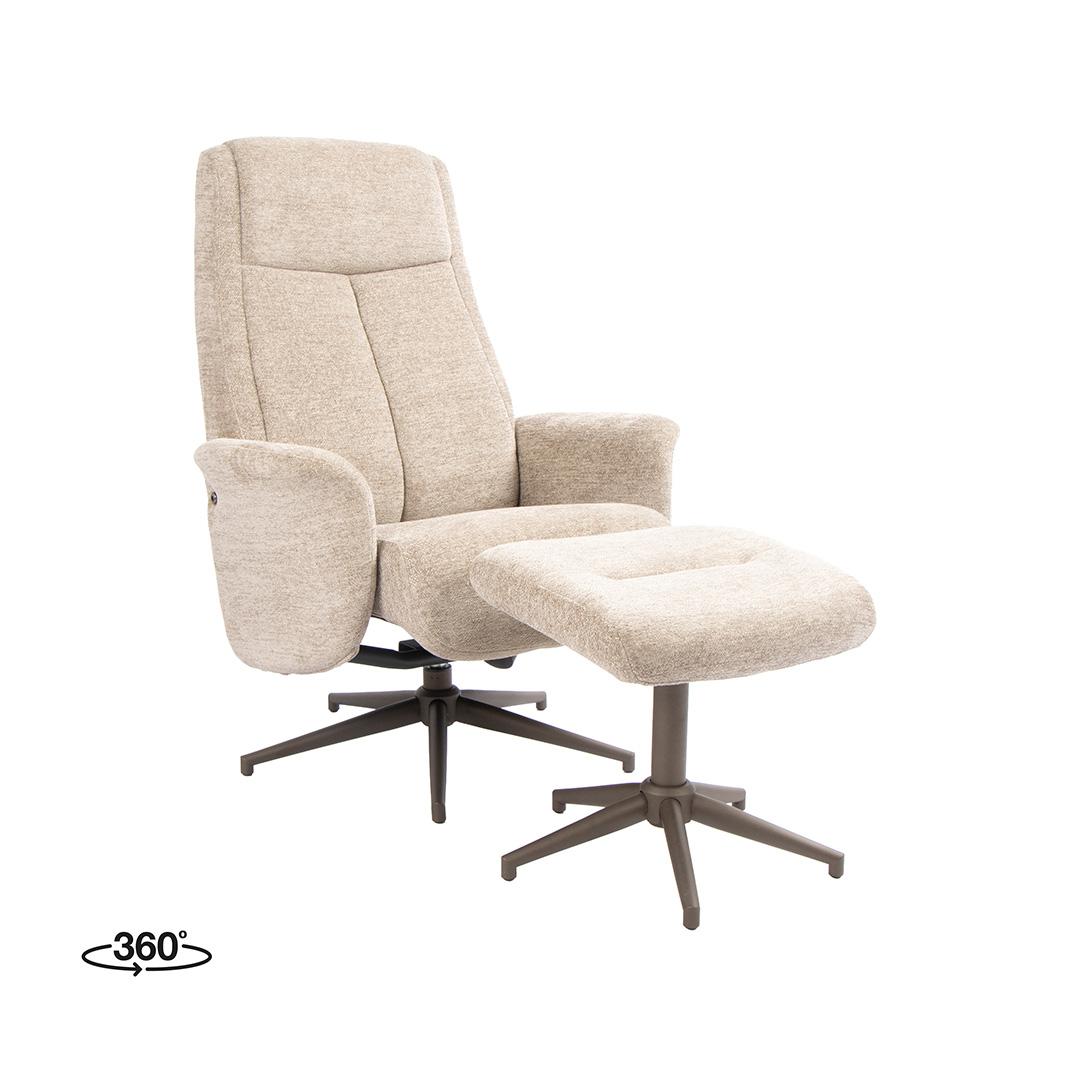  Fauteuil Tumba - Taupe - Raven - One Size afbeelding 1