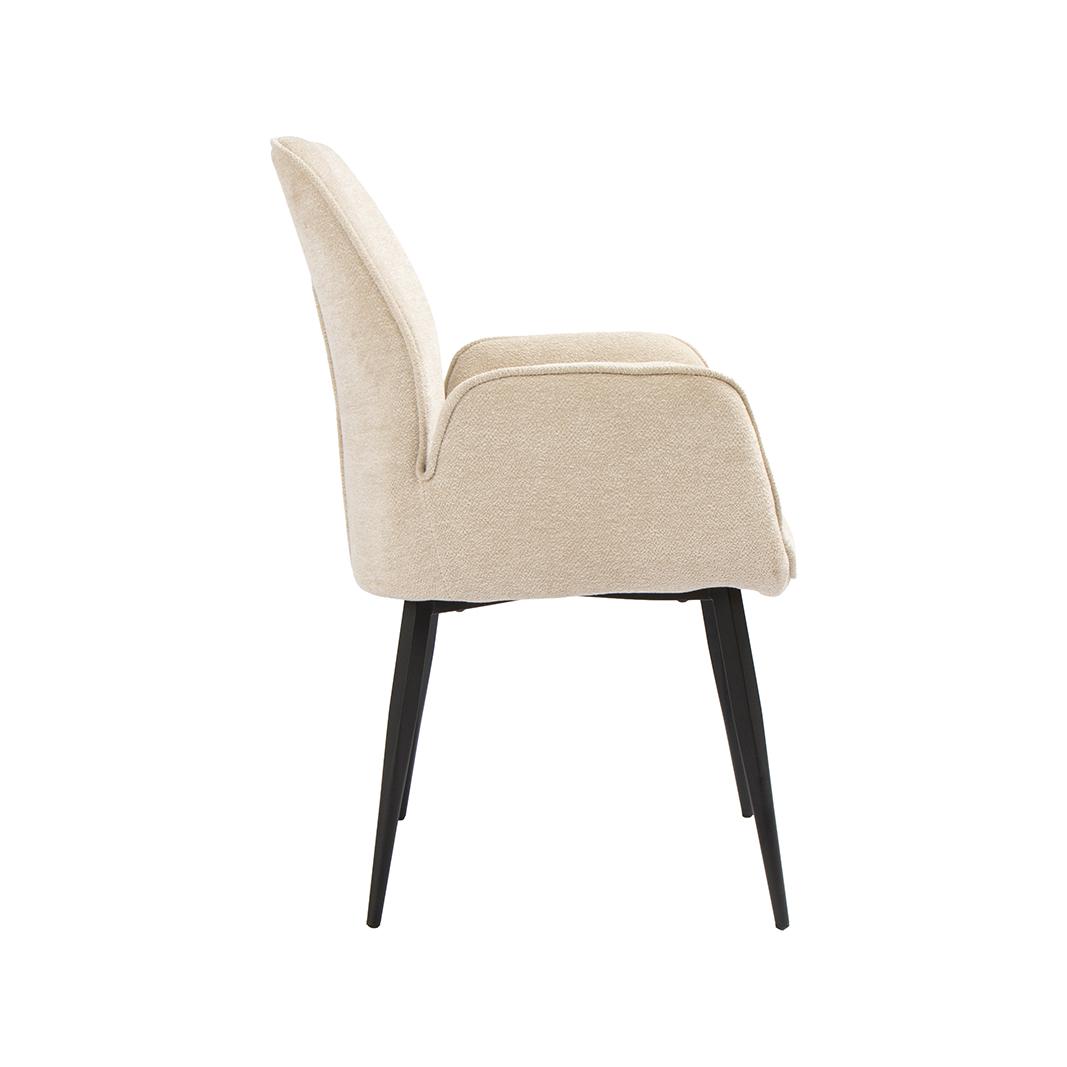  Eetkamerstoel Mayson - Naturel - Raven - Taupe Metaal afbeelding 3