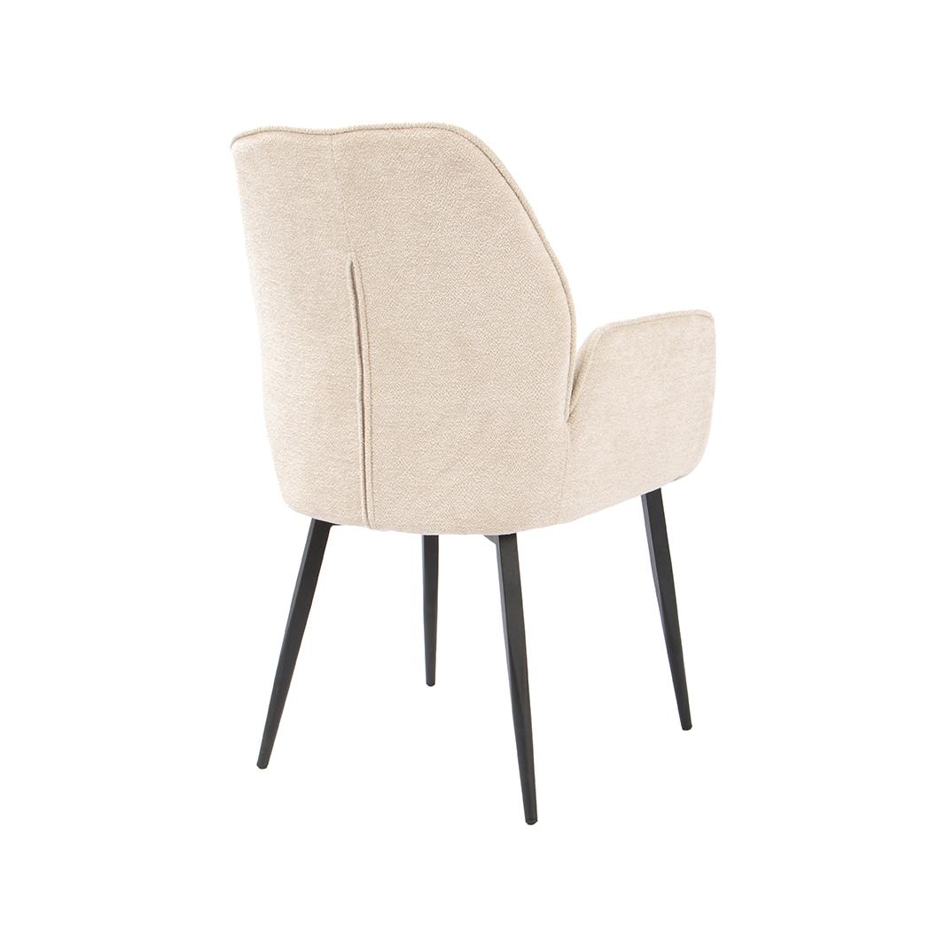  Eetkamerstoel Mayson - Naturel - Raven - Taupe Metaal afbeelding 4