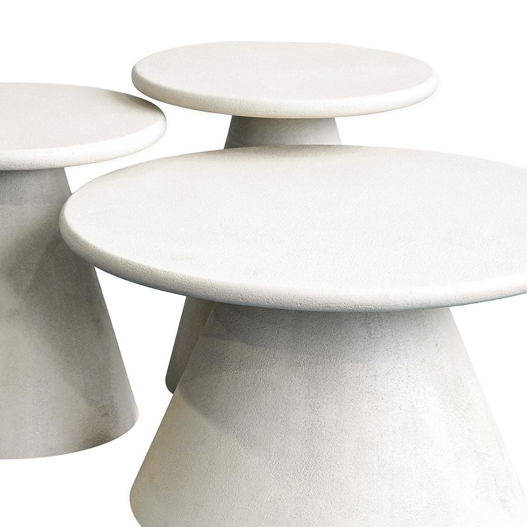  Bijzettafel Elan - Beige - Concrete - 45x45 cm afbeelding 4