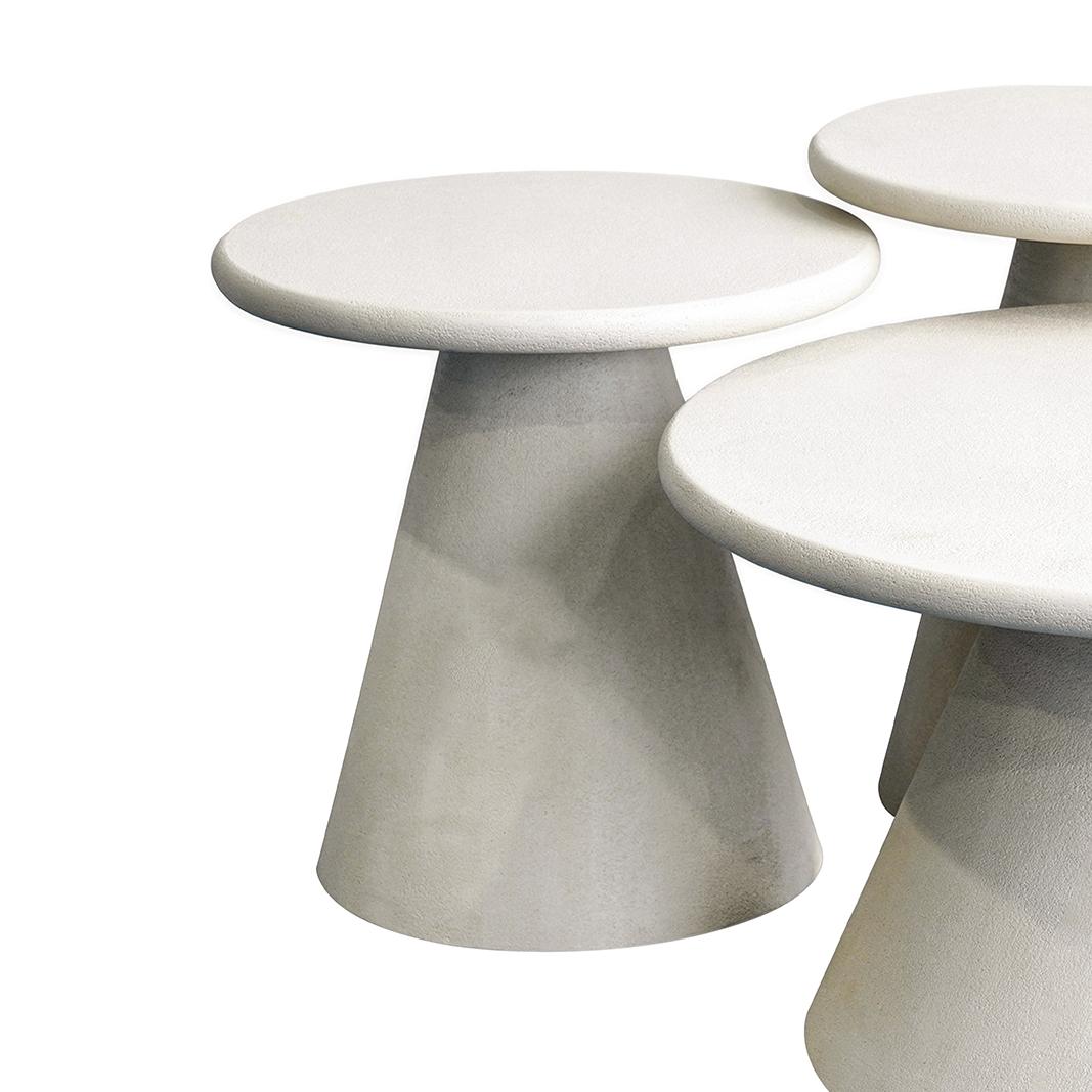  Salontafel Elan - Beige - Concrete - 45x45 cm afbeelding 4
