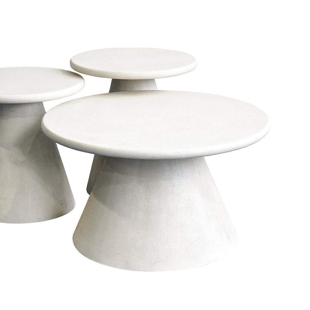  Salontafel Elan - Beige - Concrete - 70x70 cm afbeelding 4