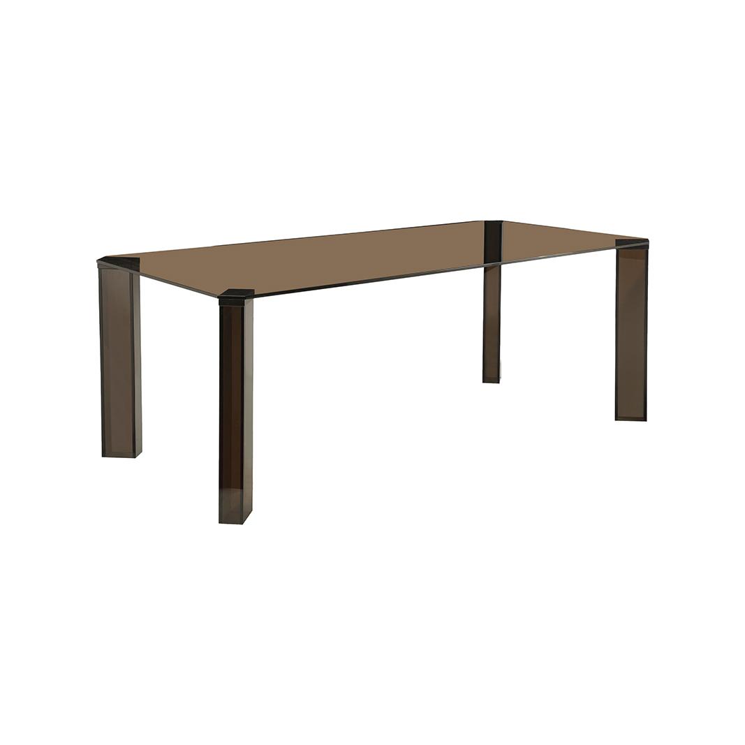  Eetkamertafel Avery - Brown - Glas - 200 cm afbeelding 3