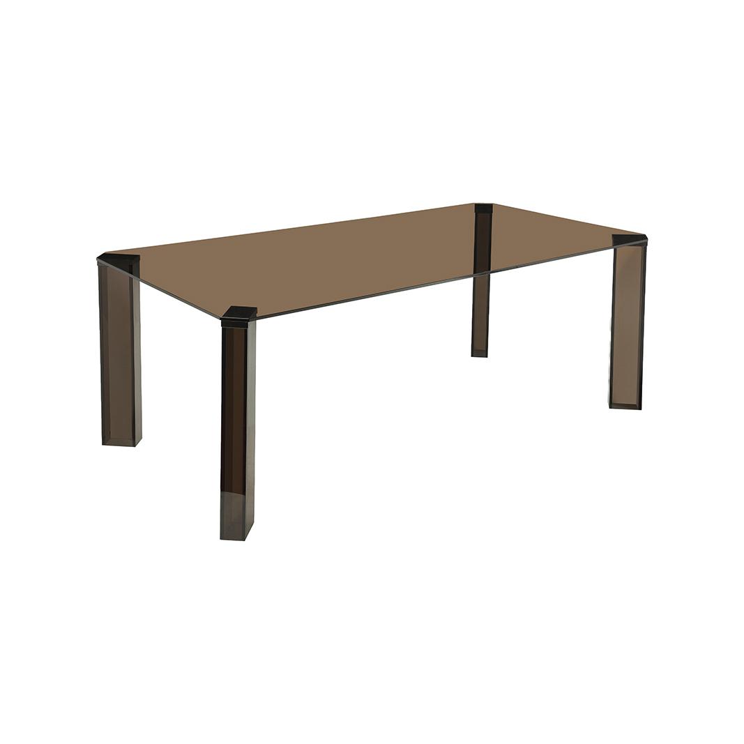  Eetkamertafel Avery - Brown - Glas - 200 cm afbeelding 4