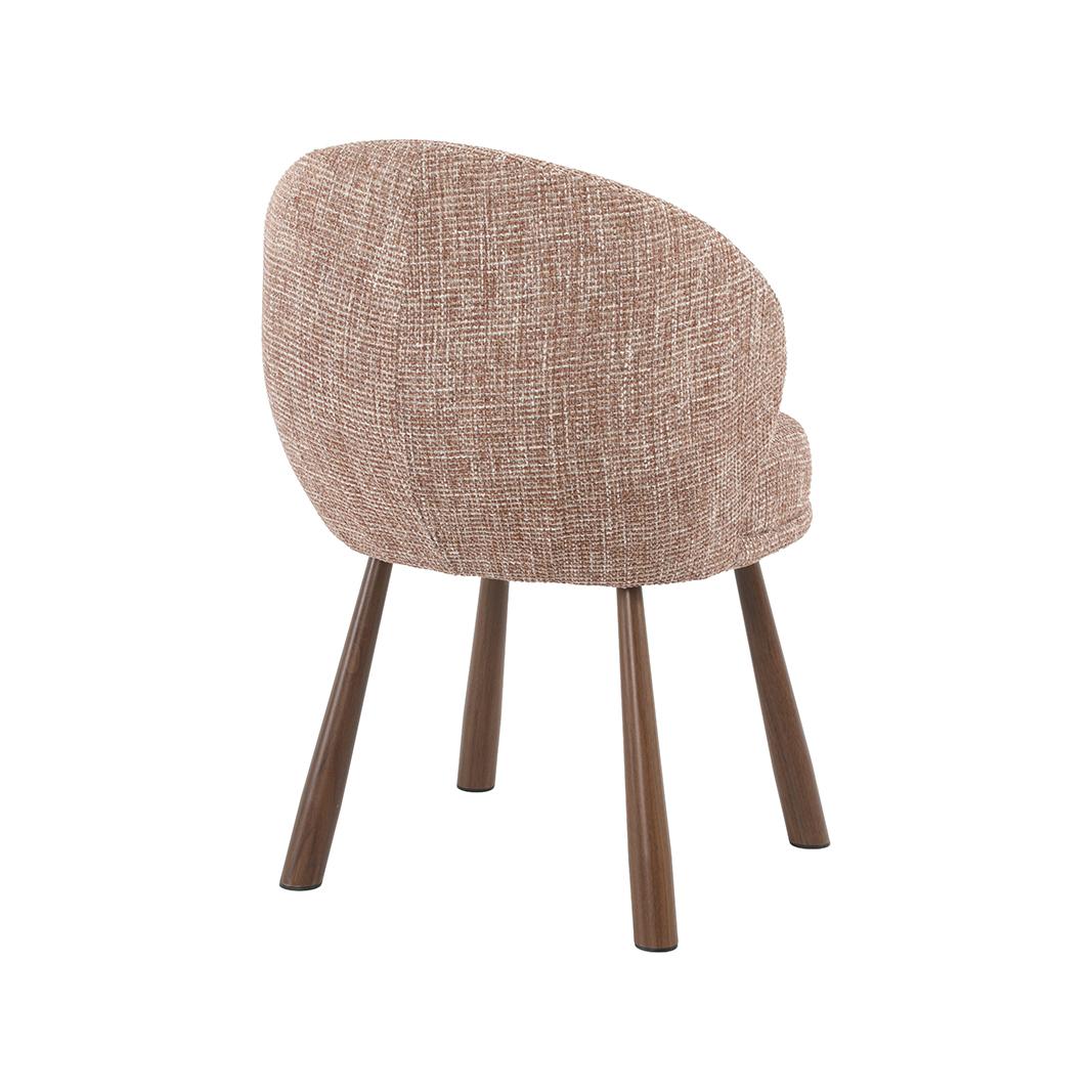  Eetkamerstoel Haya - Blush - Pure Weave - Walnoot Metaal afbeelding 4