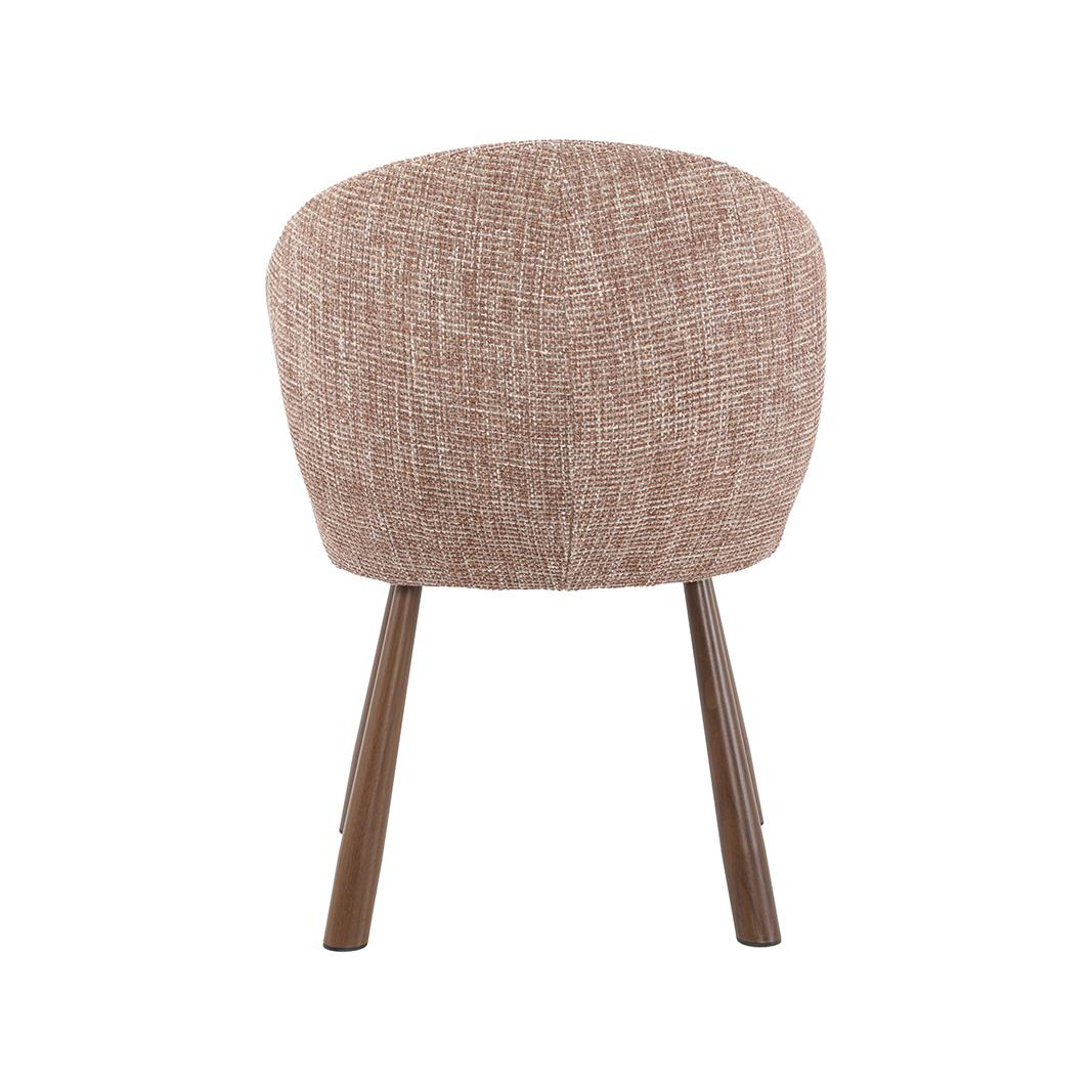  Eetkamerstoel Haya - Blush - Pure Weave - Walnoot Metaal afbeelding 5