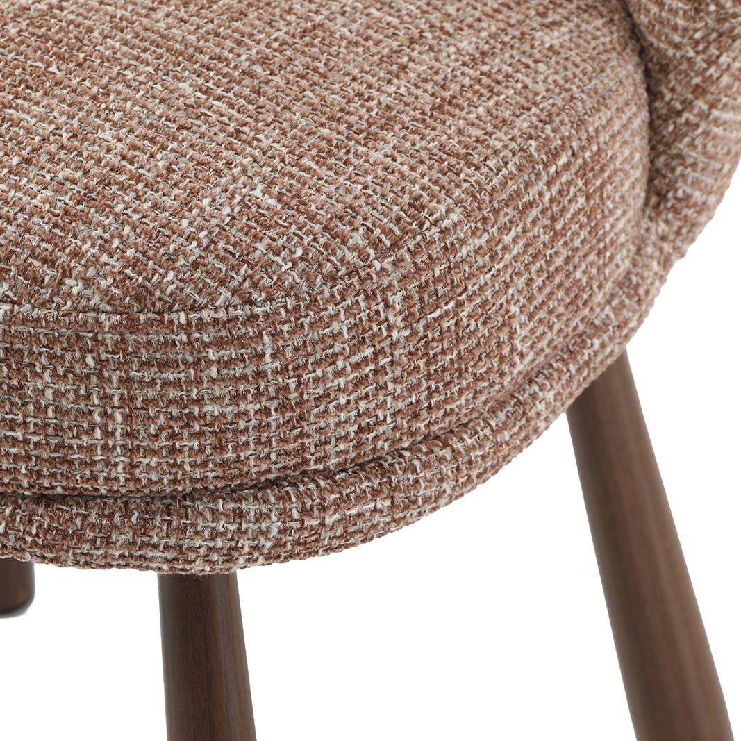  Eetkamerstoel Haya - Blush - Pure Weave - Walnoot Metaal afbeelding 6