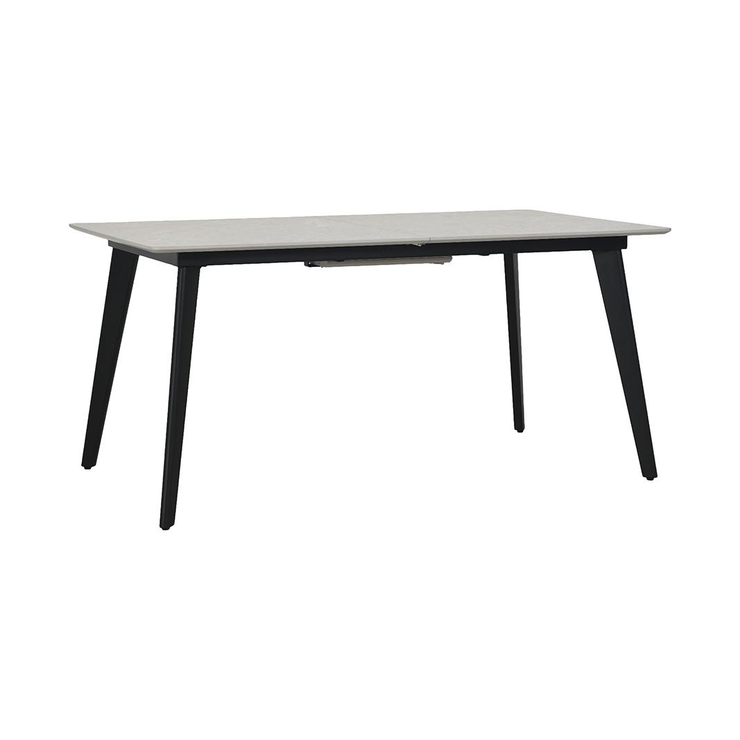  Eetkamertafel Japandi Slim - Beige - Marmer - 160/200x100 cm afbeelding 2