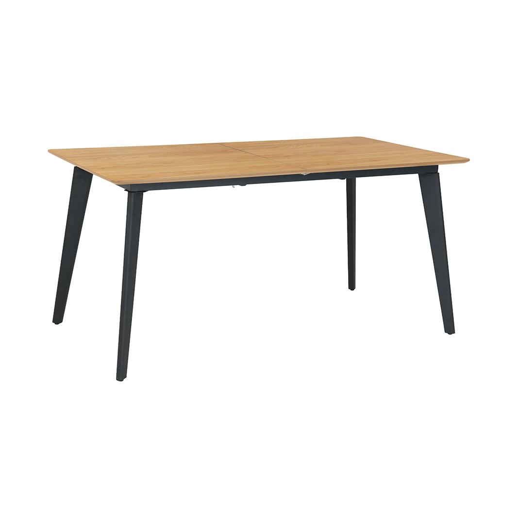  Eetkamertafel Japandi Slim - Naturel - Eiken - 160/200x100 cm afbeelding 1