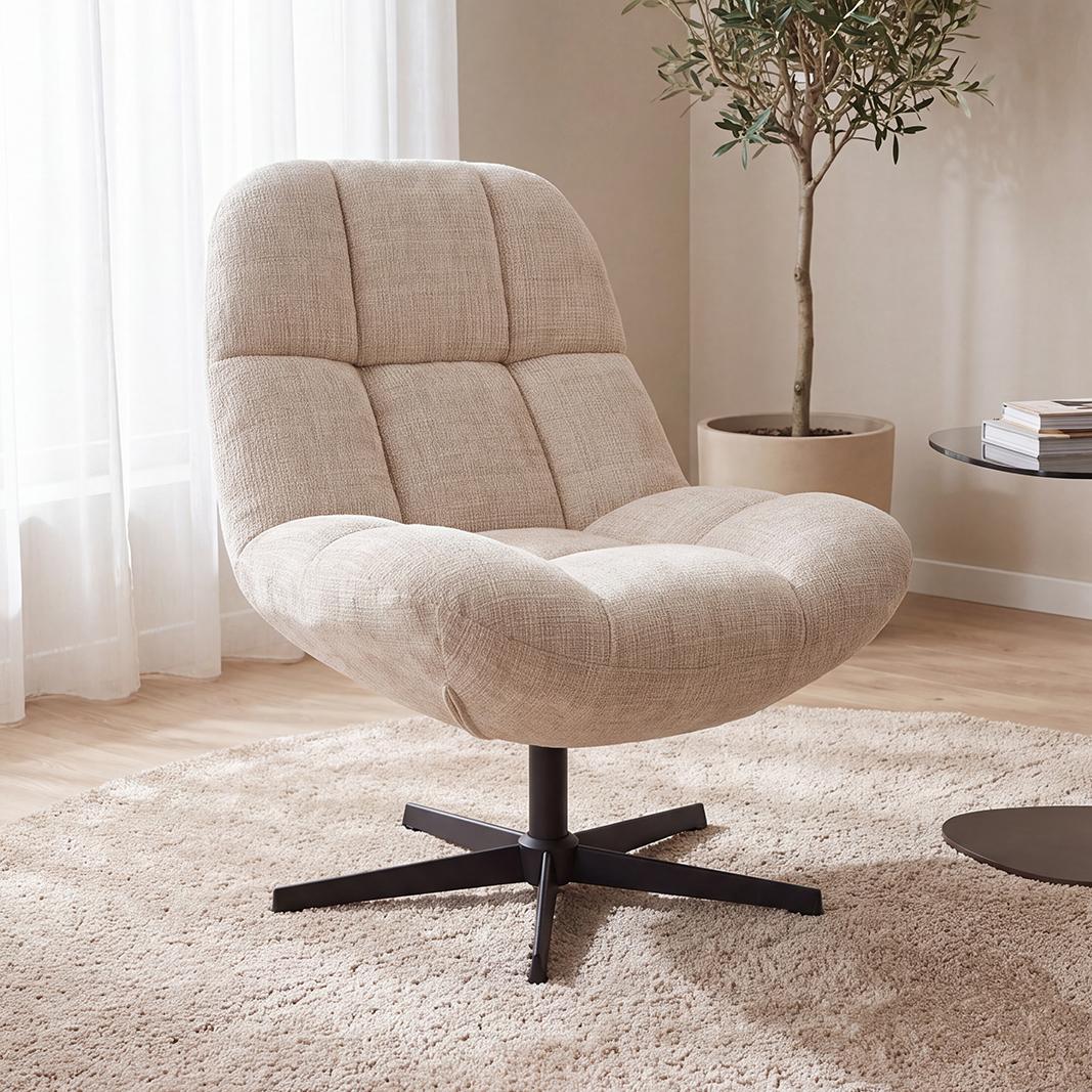  Fauteuil Cocoon - Naturel - Cremona - One Size afbeelding 1