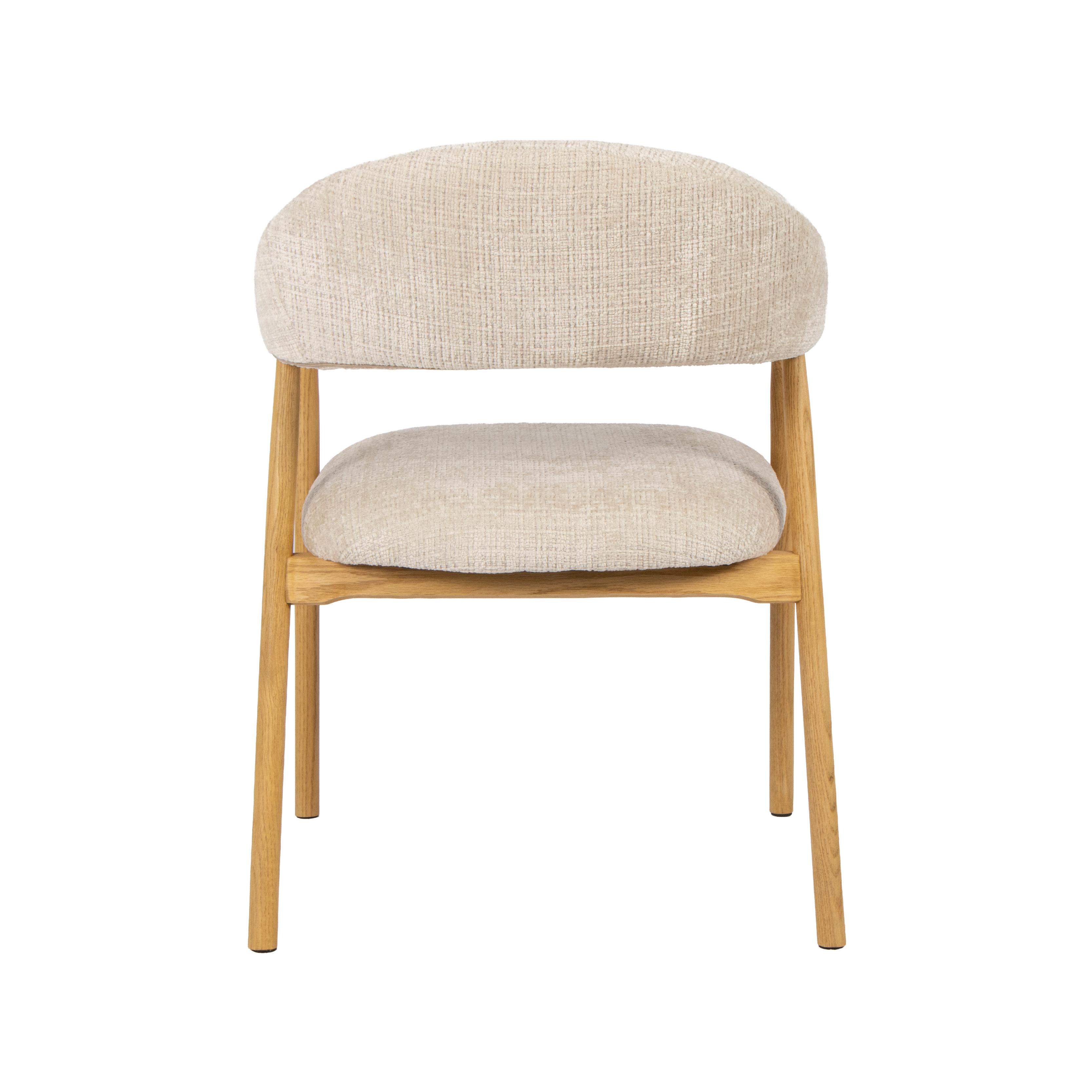  Eetkamerstoel Maren - Naturel - Cremona - Naturel Hout afbeelding 5