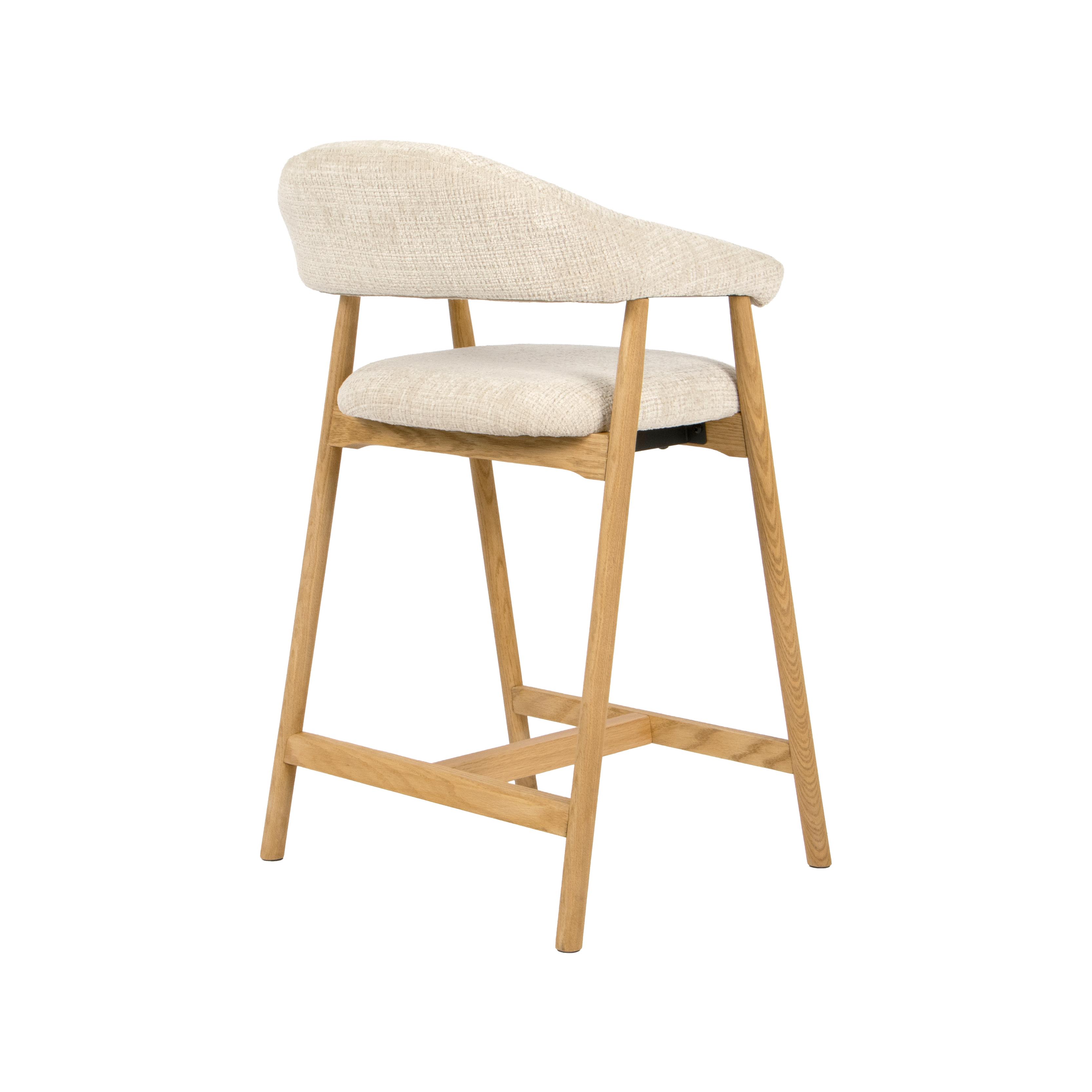  Barkruk Maren - Naturel - Cremona - Laag afbeelding 3