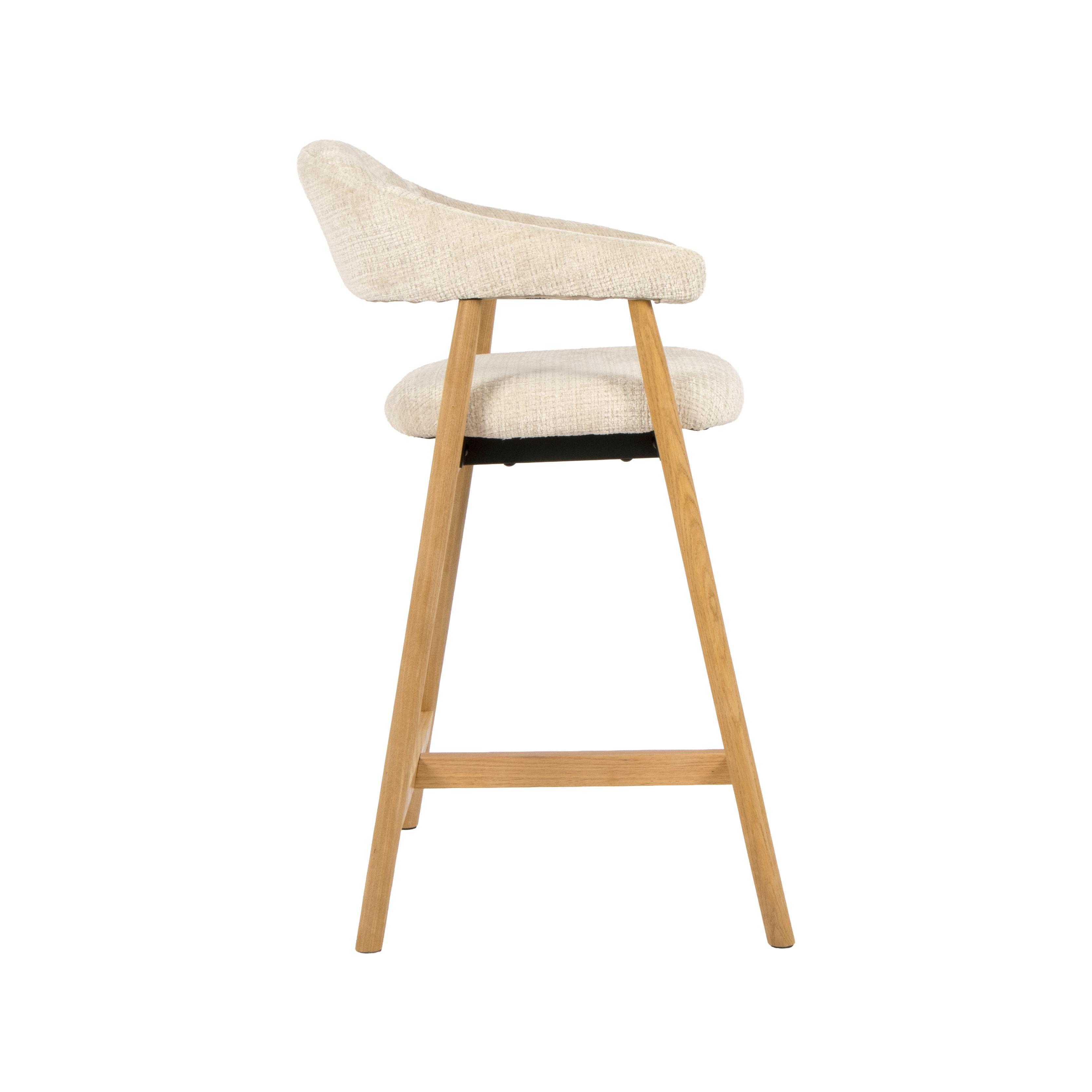  Barkruk Maren - Naturel - Cremona - Laag afbeelding 4
