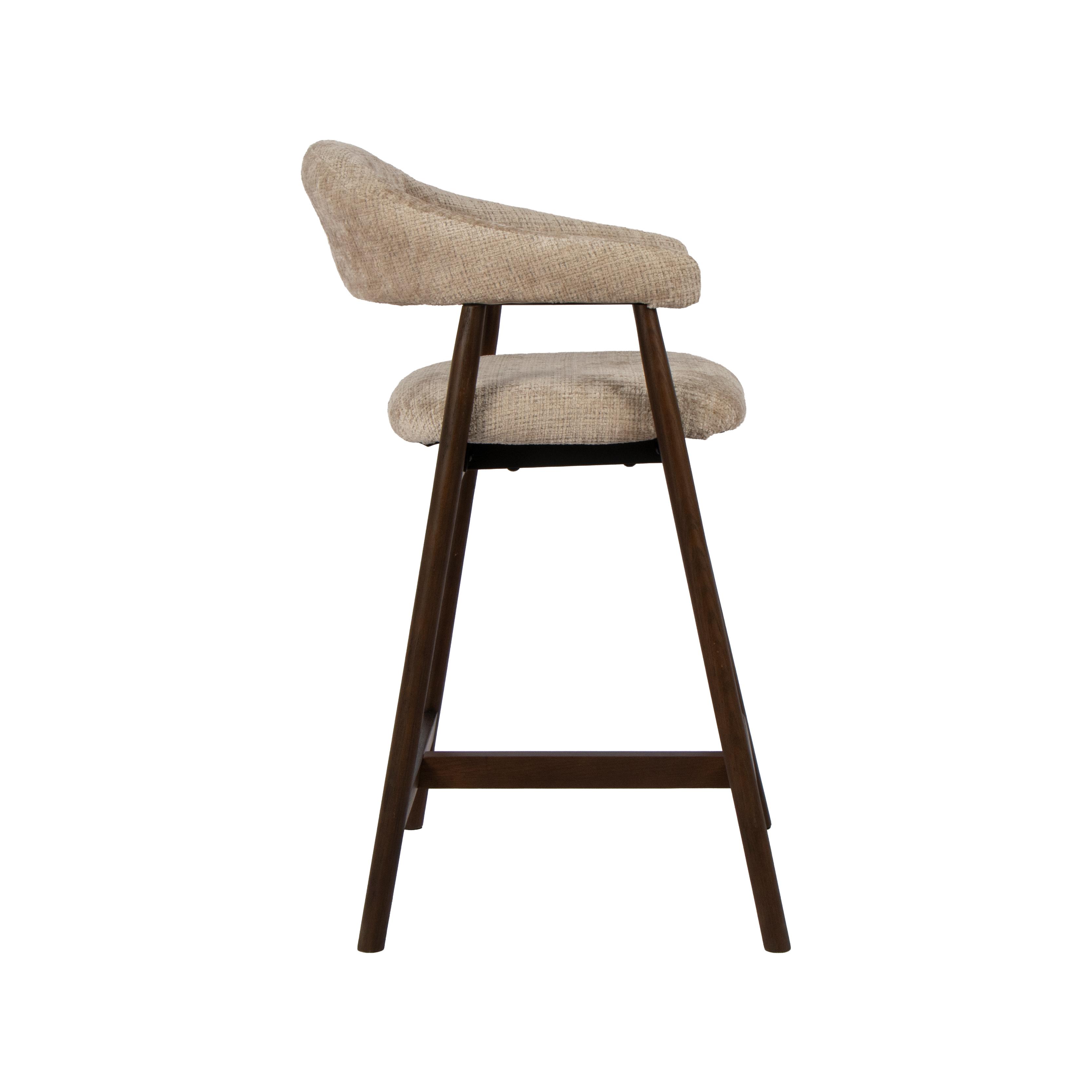 Barkruk Maren - Beige - Cremona - Laag afbeelding 3