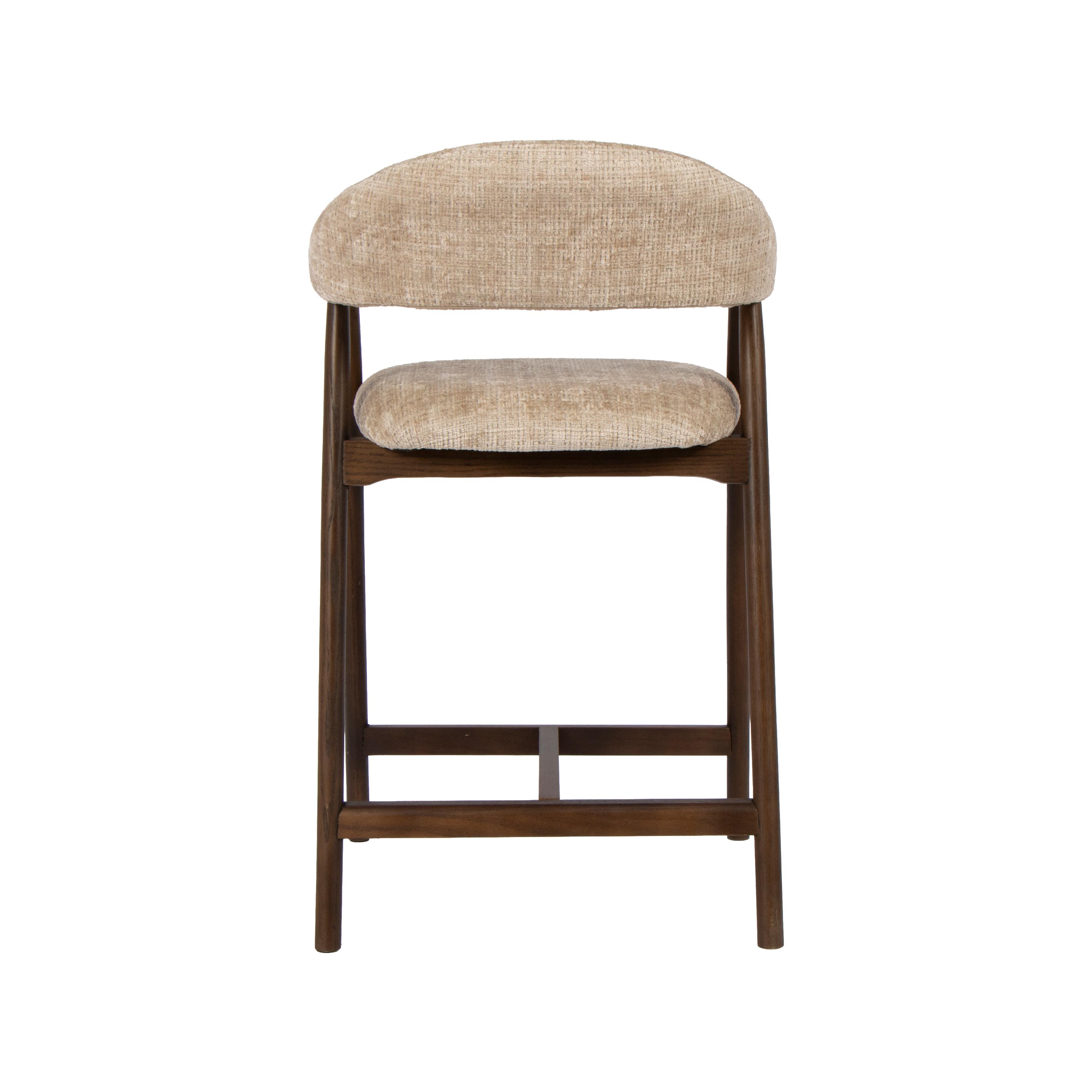  Barkruk Maren - Beige - Cremona - Laag afbeelding 5