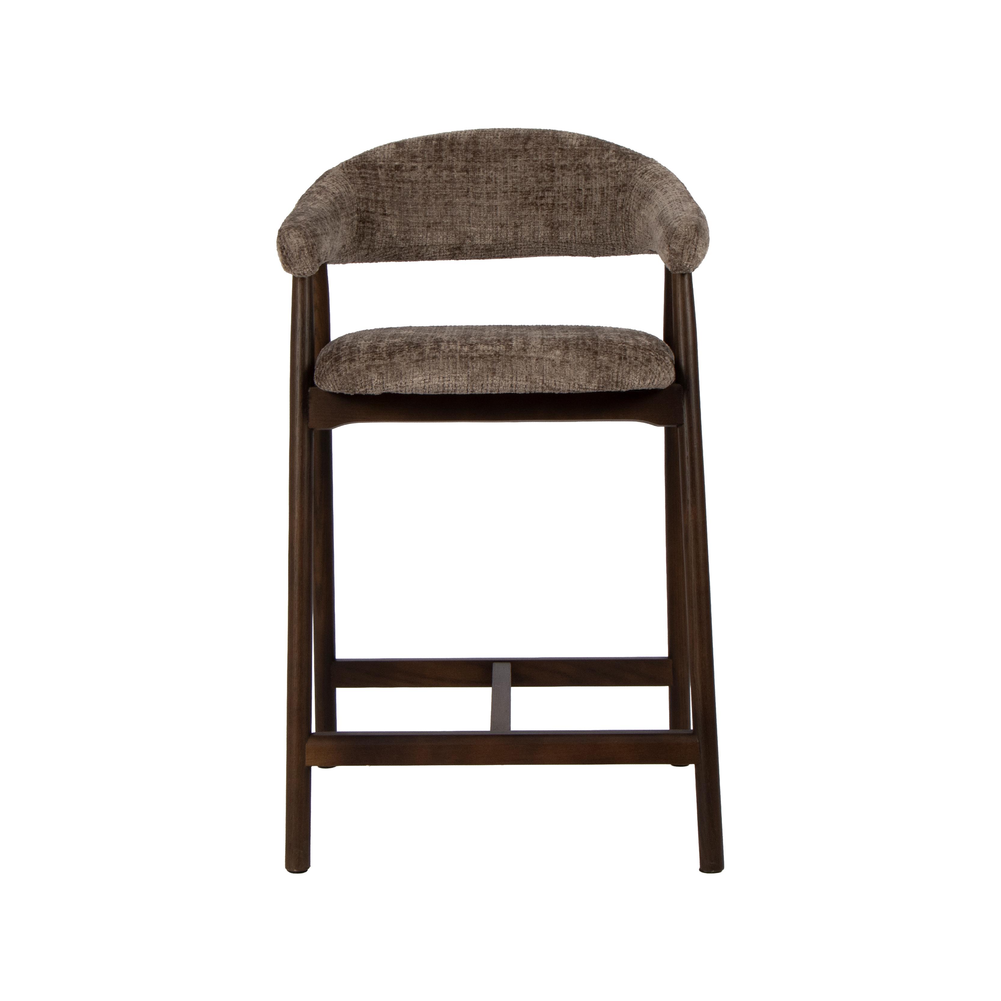  Barkruk Maren - Taupe - Cremona - Laag afbeelding 2
