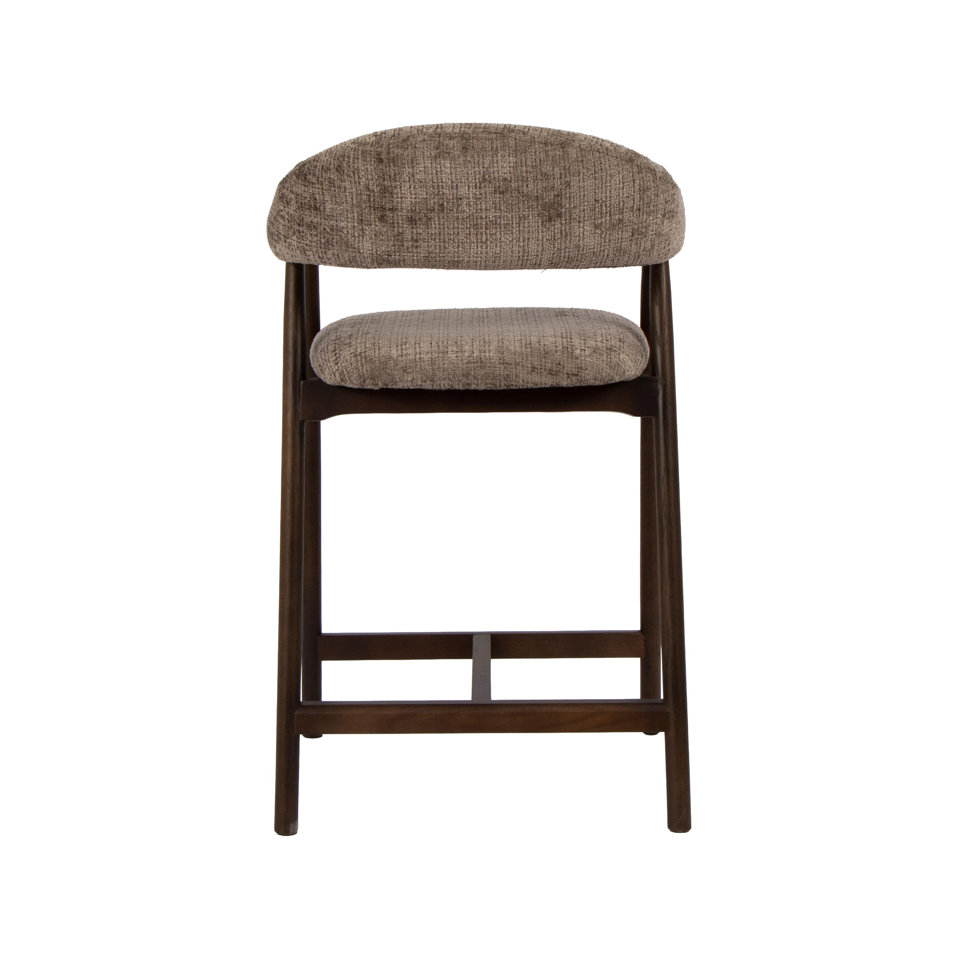  Barkruk Maren - Taupe - Cremona - Laag afbeelding 5