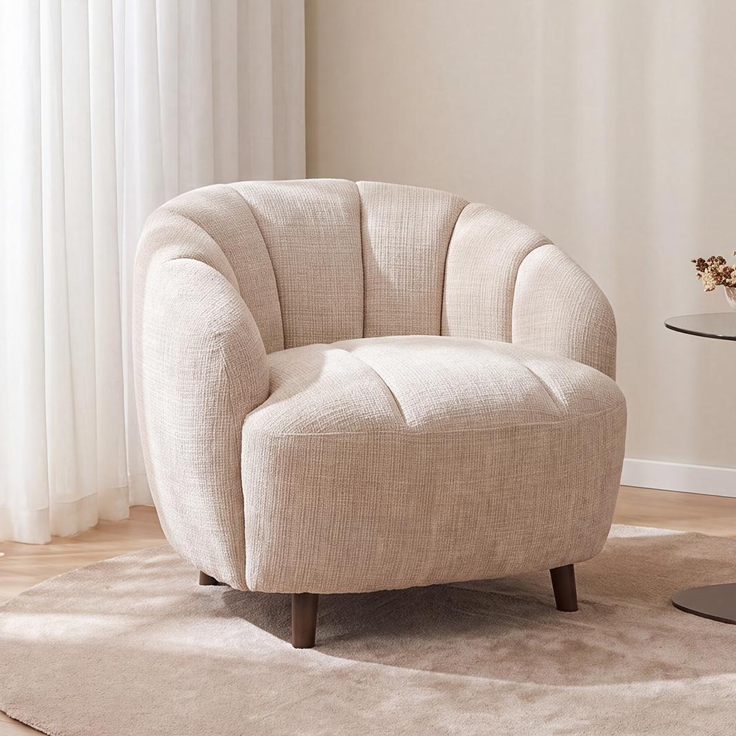  Fauteuil Vera - Naturel - Cremona - One Size afbeelding 1