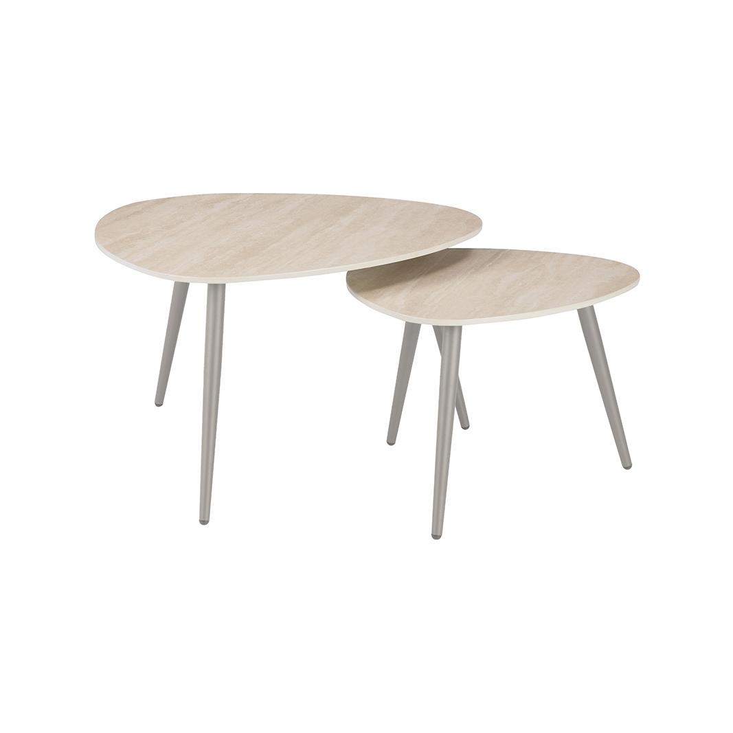  Salontafel Alba - Naturel - Metaal - 84 cm afbeelding 1